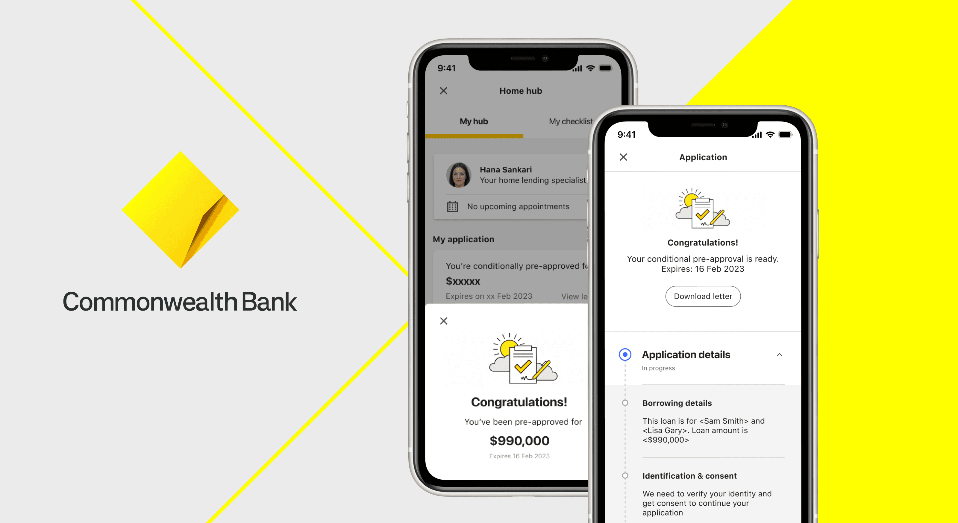 CommBank Home Loan Application Tracker hero visual