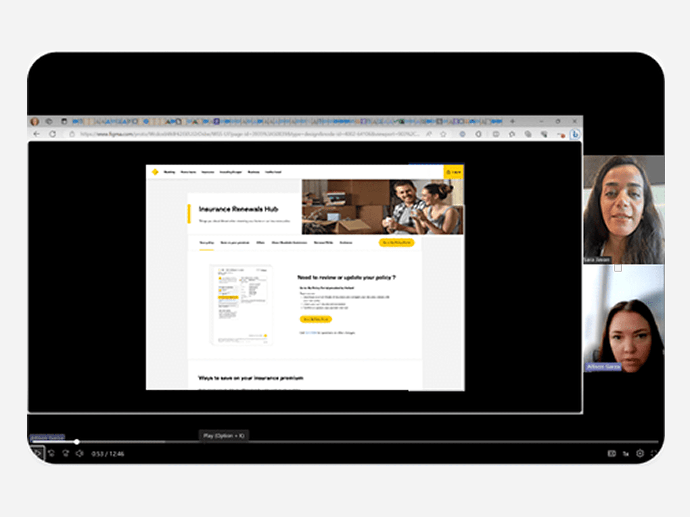 CommBank insurance renewal validation visual 2