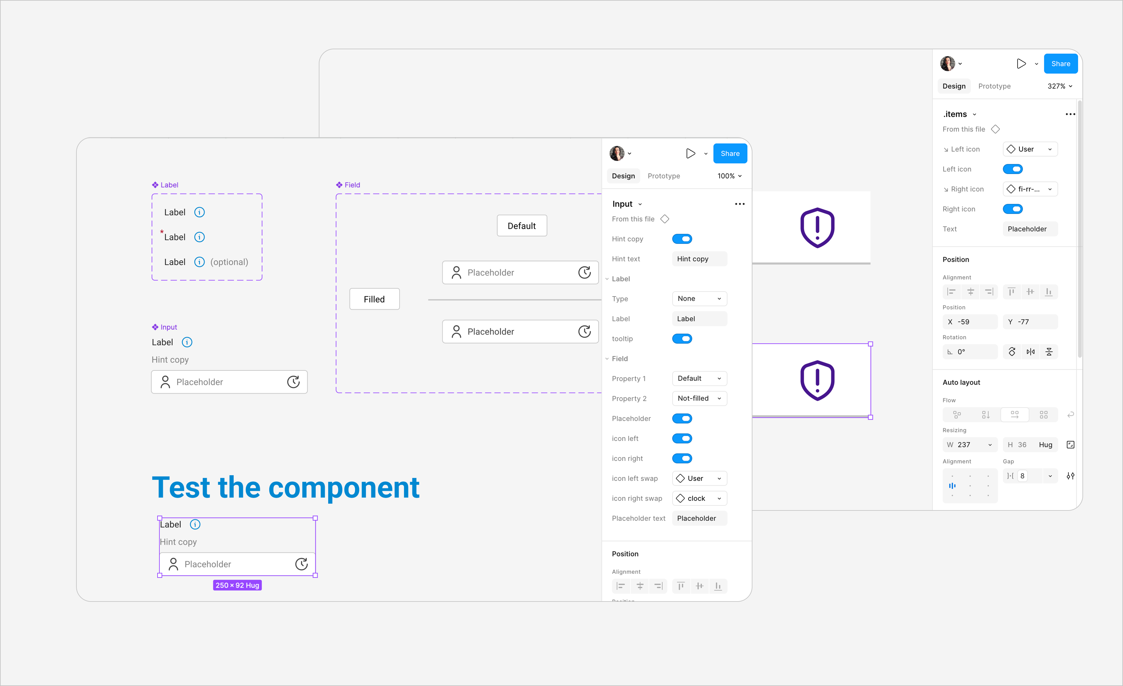 Components visual 2
